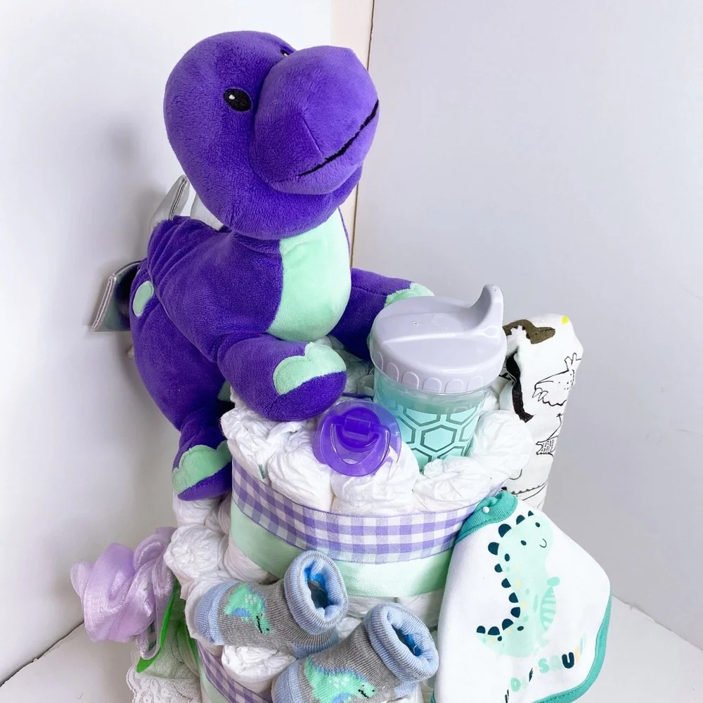 Dinosaur Diaper Cake
